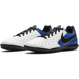 Nike Tiempo Legend 8 Club Tf Jr AT5883 104 fotbollsskor svart, blå, vit vit 1
