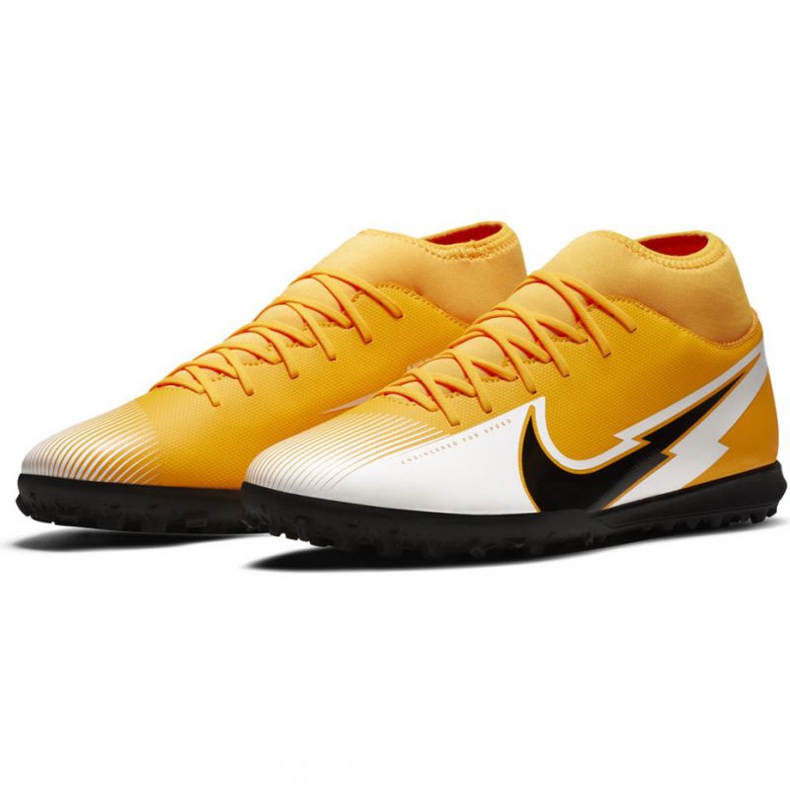 Nike Mercurial Superfly 7 Club Tf M AT7980 801 fotbollsskor mångfärgad gula färger 1