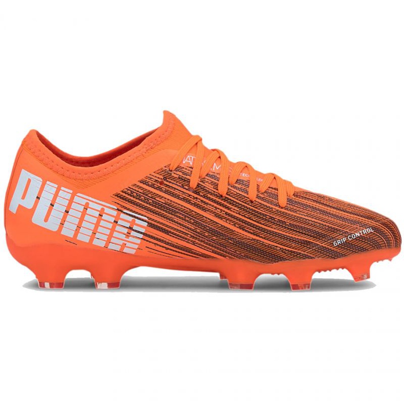 Puma Ultra 3.1 Fg Ag Jr 106098 01 fotbollsskor flerfärgad, orange apelsiner och röda 1