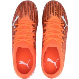 Puma Ultra 3.1 Fg Ag Jr 106098 01 fotbollsskor flerfärgad, orange apelsiner och röda 2