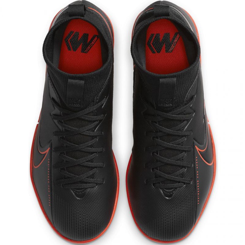 Nike Mercurial Superfly 7 Academy Ic Jr AT8135 060 fotbollsskor grå svart 1