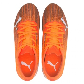 Fotbollsskor Puma Ultra 1.1 Fg Ag Jr 106097 01 mångfärgad apelsiner och röda 2