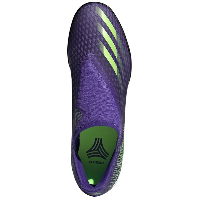 Adidas X Ghosted.3 Ll Tf M EG8159 fotbollsskor mångfärgad purpur 1