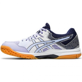 Asics Gel Rocket 9 W 1072A034 103 volleybollskor marinblå, vit, lila vit 1