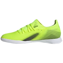 Adidas X Ghosted.3 In M FW6937 fotbollsskor vit, gul neon grön 1