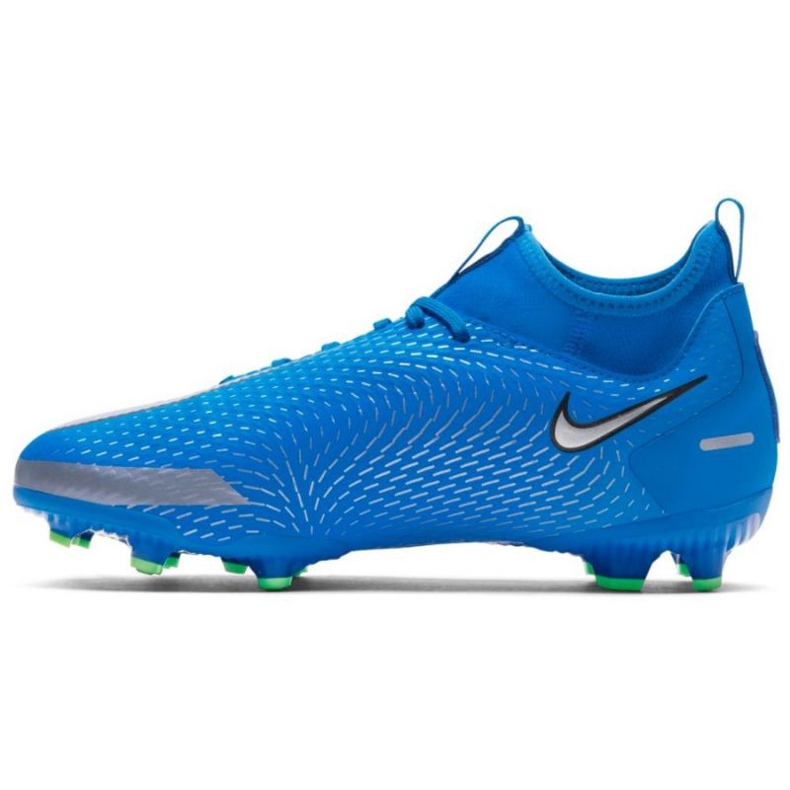 Nike Phantom Gt Academy Df FG / MG Jr CW6694 400 fotbollsskor mångfärgad blå 1