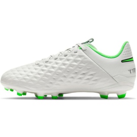 Nike Tiempo Legend 8 Academy Mg Jr AT5732 030 fotbollsskor elfenben vit 1