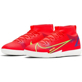 Nike Mercurial Superfly 8 Academy Ic Jr CV0784 600 fotbollsskor röd apelsiner och röda 1