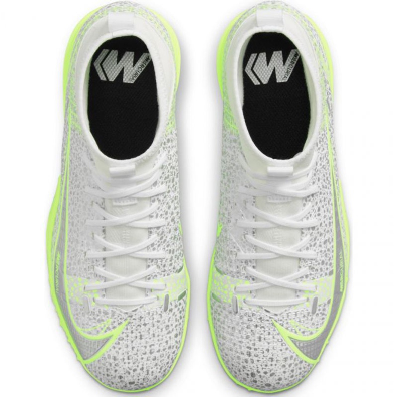 Nike Mercurial Superfly 8 Academy Tf Jr CV0789-107 fotbollsskor grå silver- 1