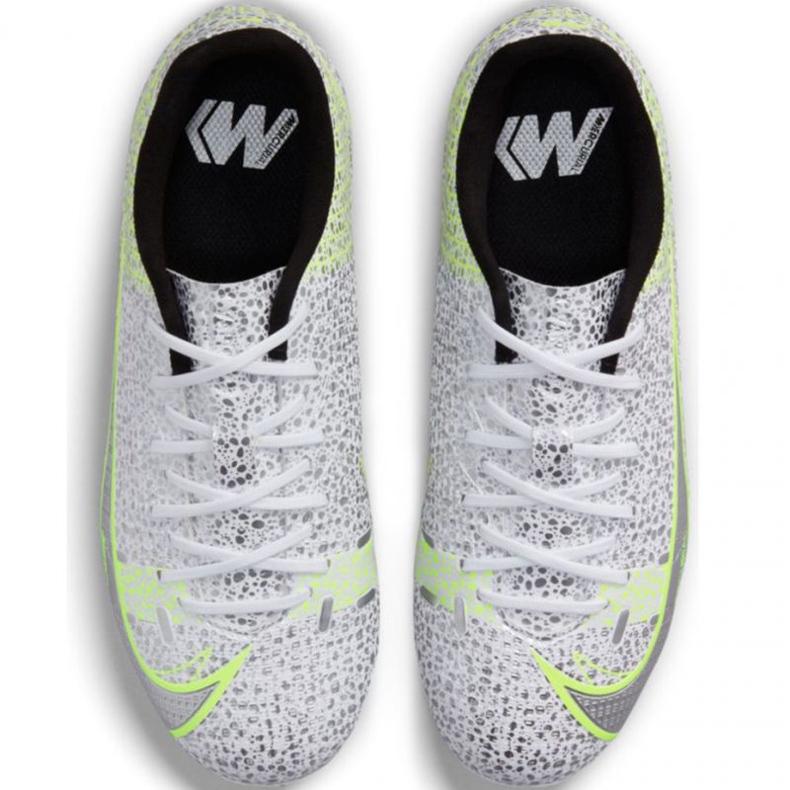 Nike Mercurial Vapor 14 Academy FG / MG Jr CV0811 107 fotbollsskor grå silver- 1