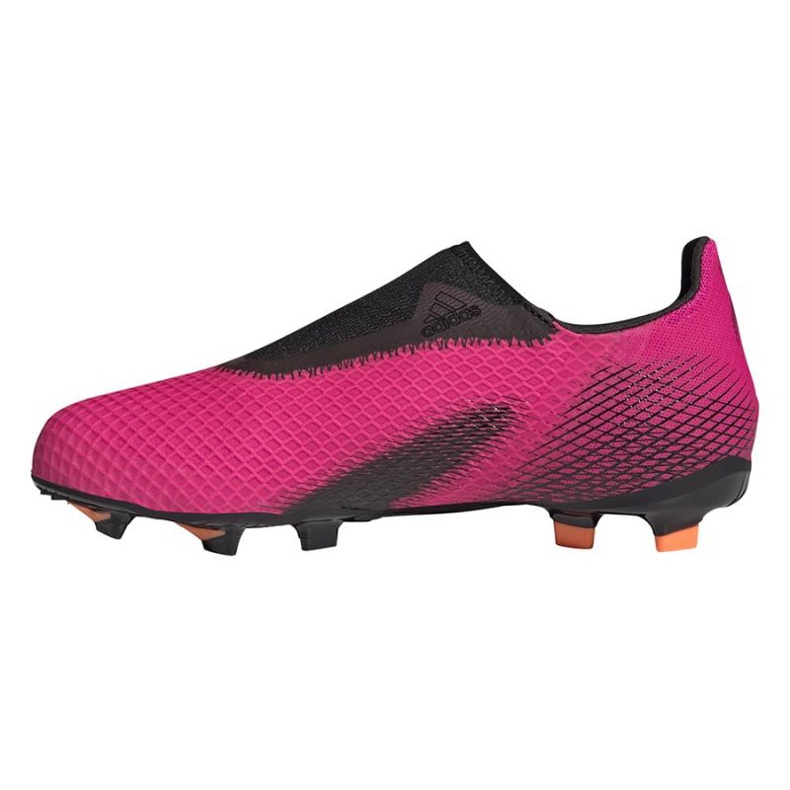 Adidas X Ghosted.3 Ll Fg Jr FY7281 fotbollsskor rosa rosa 1