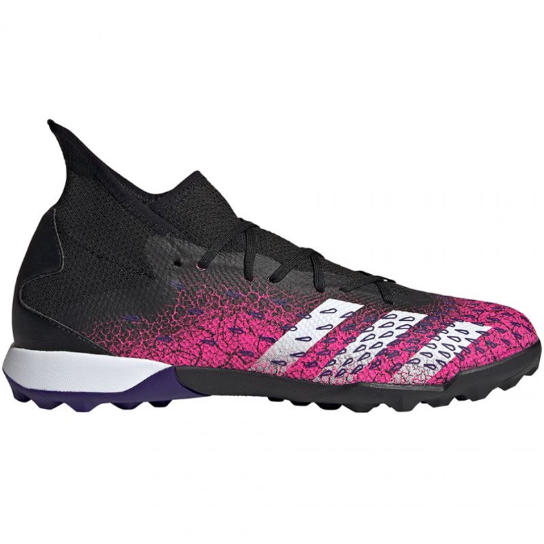 Adidas Predator Freak.3 Tf M FW7517 fotbollsskor vit, svart, rosa svart 1