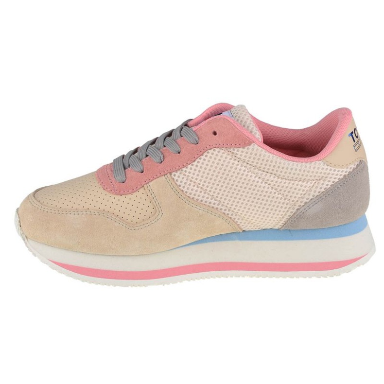 Tommy Hilfiger Jeans Flatform Runner W EN0EN01357-AA8 skor beige rosa 1