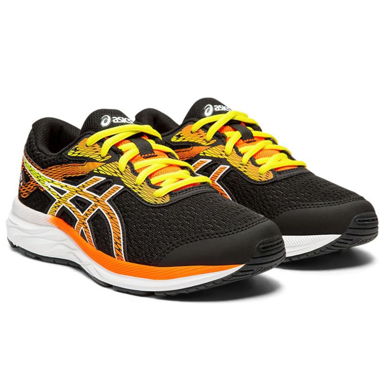 Asics Gel-Excite 6 Gs Jr 1014A079-003 svart orange gul 1