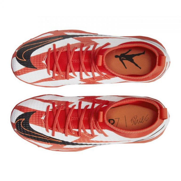 Nike Mercurial Superfly 8 Academy CR7 Tf Jr DB2679 600 fotbollsskor mångfärgad apelsiner och röda 1