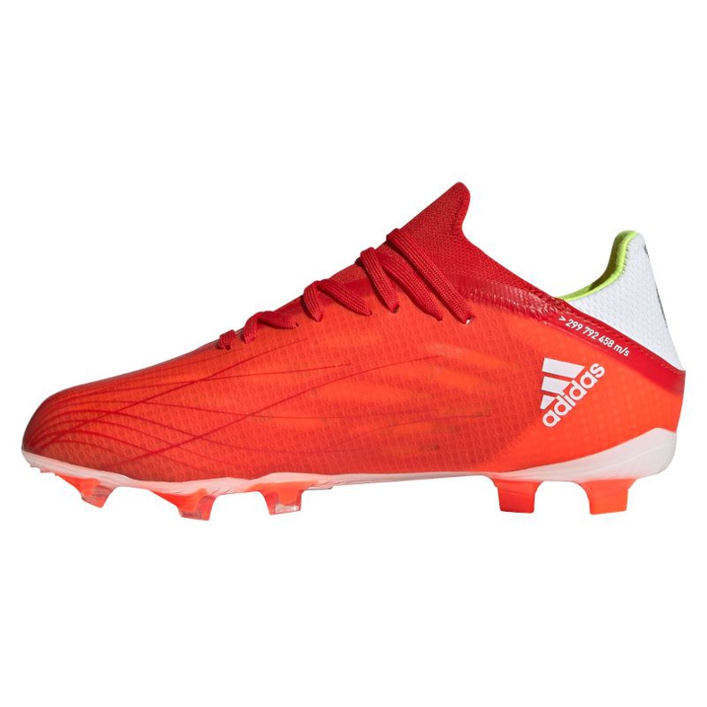 Adidas X Speedflow.1 Fg Jr FY3284 fotbollsskor röd apelsiner och röda 1