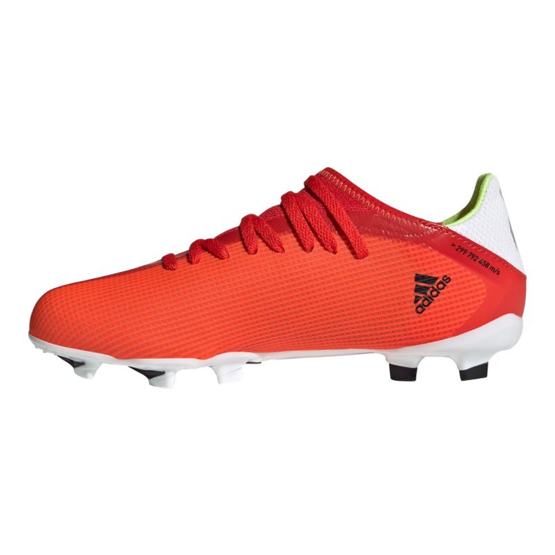 Adidas X Speedflow.3 Fg Jr FY3304 fotbollsskor mångfärgad apelsiner och röda 1