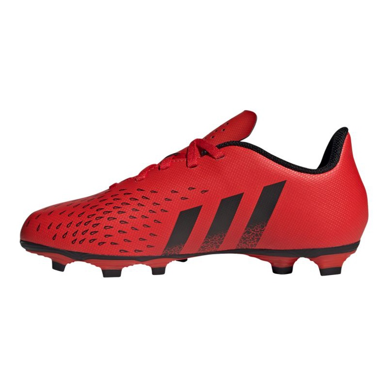 Adidas Predator Freak.4 FxG Jr FY6322 fotbollsskor röd apelsiner och röda 1