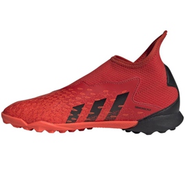 Adidas Predator Freak.3 Ll Tf Jr FY7869 fotbollsskor mångfärgad apelsiner och röda 1