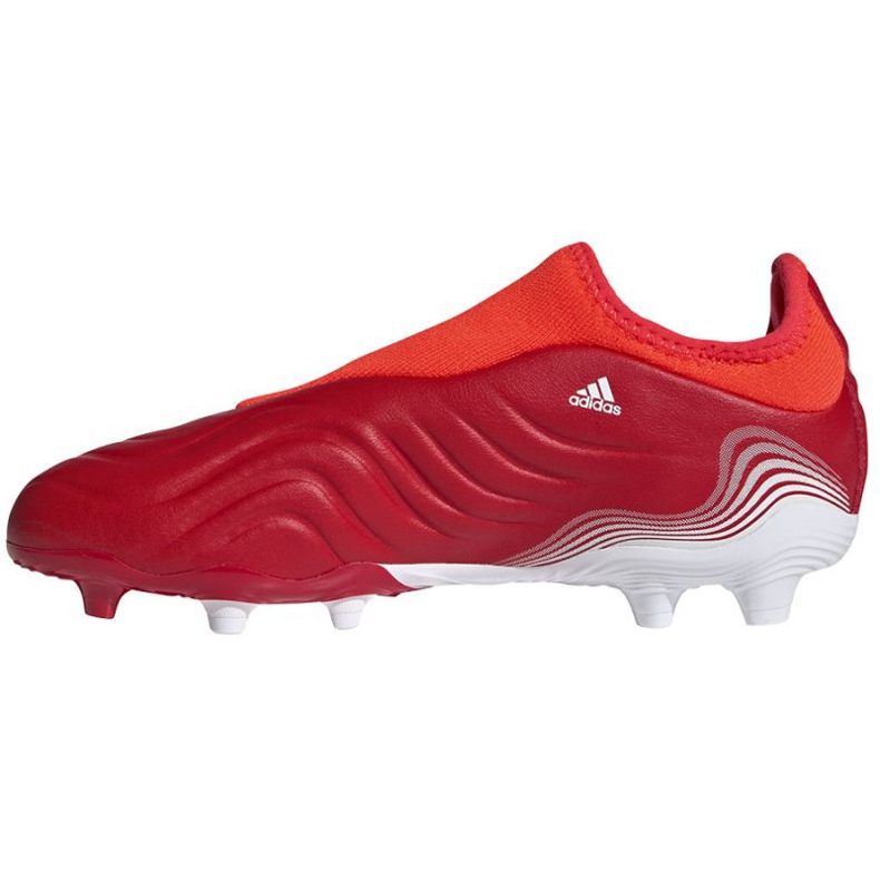 Adidas Copa Sense.3 Ll Fg Jr FY6156 fotbollsskor röd apelsiner och röda 1