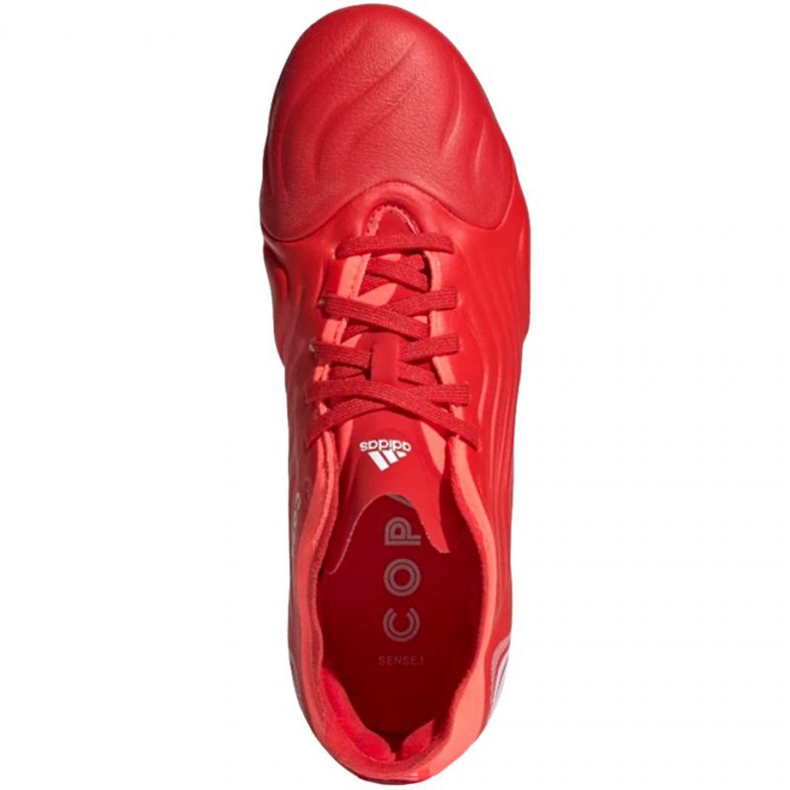 Adidas Copa Sense.1 Fg Jr FY6160 fotbollsskor röd apelsiner och röda 1