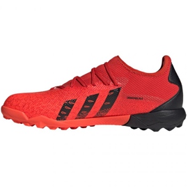 Adidas Predator Freak.3 L Tf M FY6291 fotbollsskor mångfärgad apelsiner och röda 1