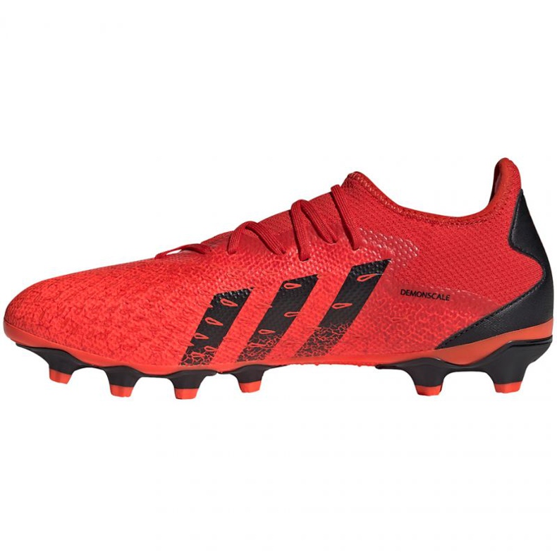 Adidas Predator Freak.3 Mg LM GZ2824 fotbollsskor mångfärgad apelsiner och röda 1