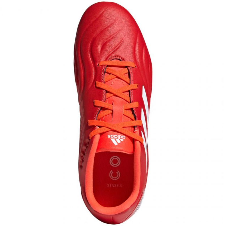 Adidas Copa Sense.3 Fg Jr FY6153 fotbollsskor röd apelsiner och röda 1