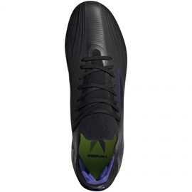 Adidas X Speedflow.2 Fg M FY3288 fotbollsskor svart, svart, lila svart 1