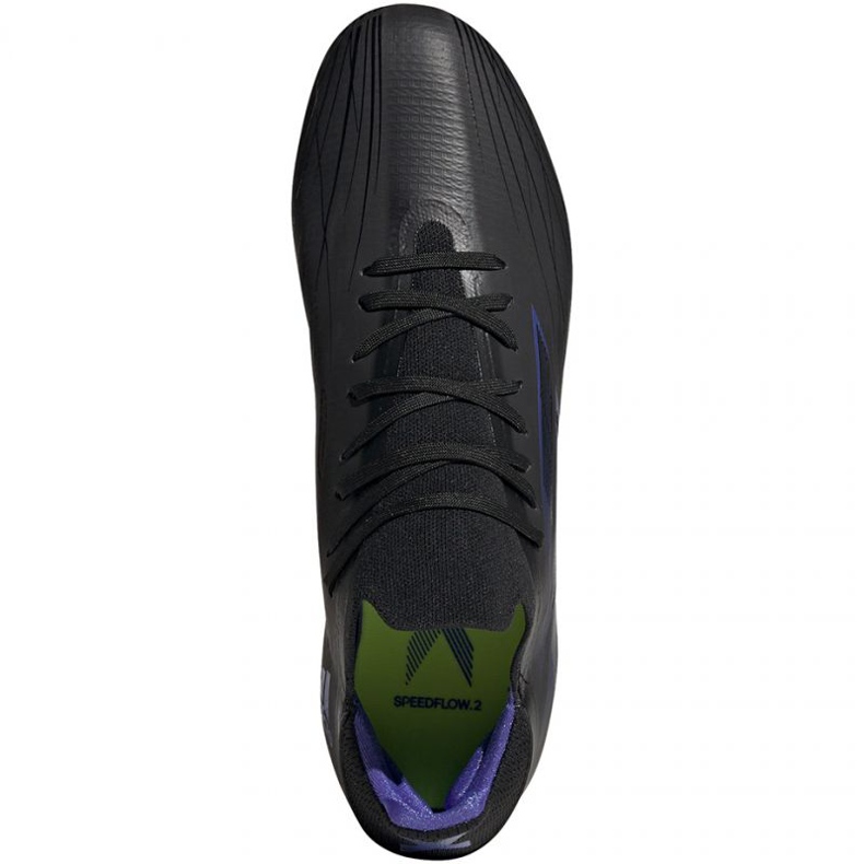 Adidas X Speedflow.2 Fg M FY3288 fotbollsskor svart, svart, lila svart 1