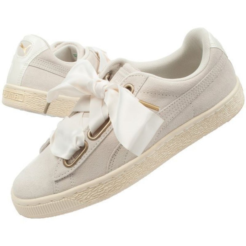 Puma Mocka Heart Satin W 362714 04 beige gyllene 1