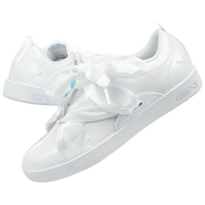 Skor Puma Smash Wns Bkl Patent W 369638 01 vit 1