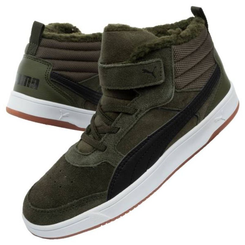Puma Rebound Street Sd Fur Ps 367869 02 skor grön 1