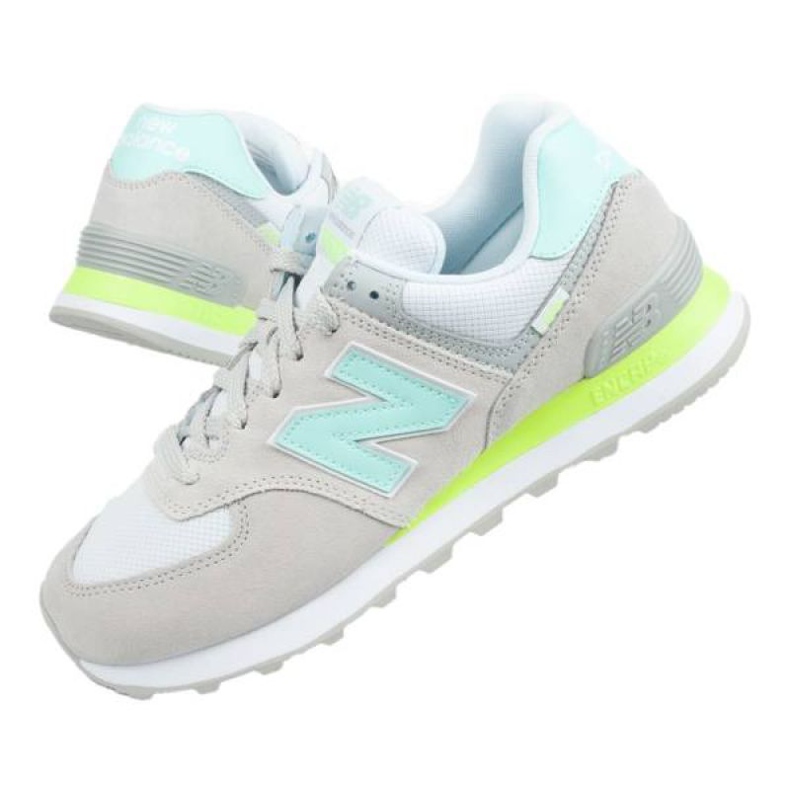 New Balance W WL574SS2 vit grå grön 1