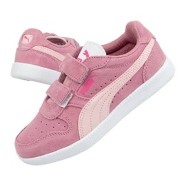 Puma Icra Jr 360756 35 skor vit rosa 1