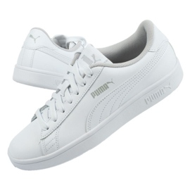 Puma Smash V2 Jr 365170 02 vit blå 1
