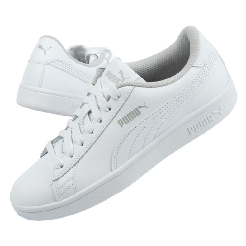 Puma Smash V2 Jr 365170 02 vit blå 1