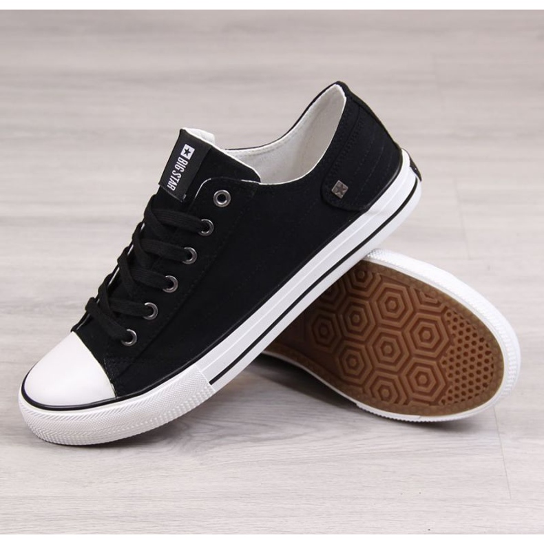 Lågt sneakers Big Star M DD174273 svart 1