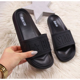 Big Star DD274A271 strandflipflops, svarta 1