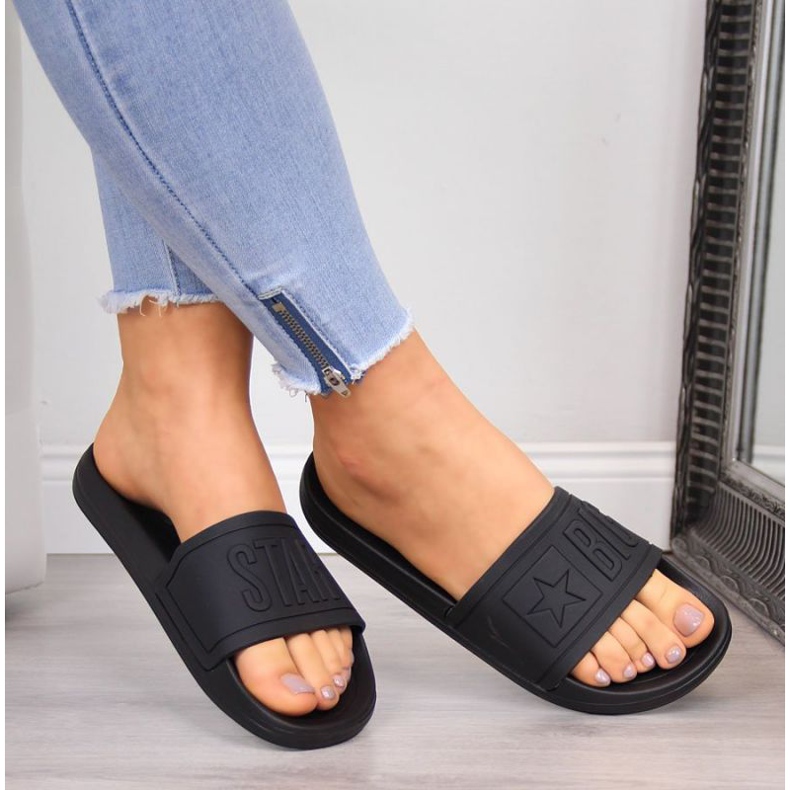 Big Star DD274A271 strandflipflops, svarta 2