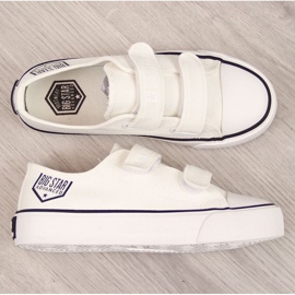 Låga sneakers med kardborreband Big Star Jr. FF374061 vit 1