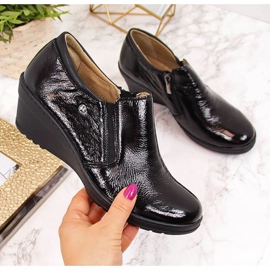 Lackade läderskor Helios W 389 svart 1