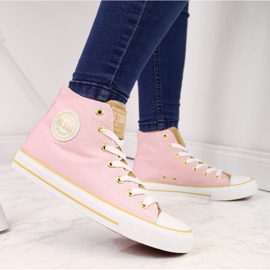 High-top sneakers Big Star W HH274447 rosa beige 2