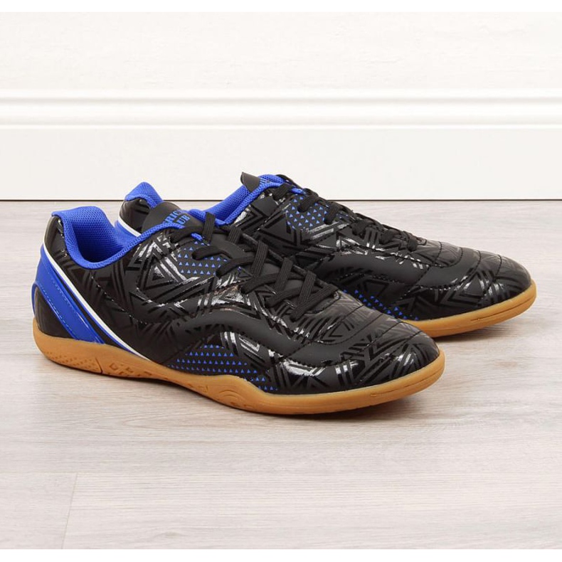 American Club Jr. AM763B inomhusskor svarta vit 1