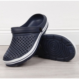 NYHETER W EVE300B öppet skum tofflor marinblå 1