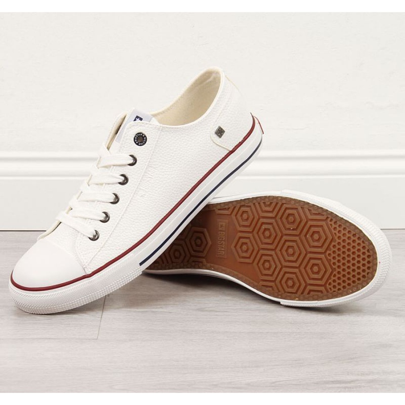 Lågt sneakers med ekoläder Big Star M II174001 vit 1