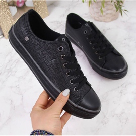 Lågt sneakers med ekoläder Big Star II274002 W svart 1