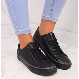 Lågt sneakers med ekoläder Big Star II274002 W svart 2