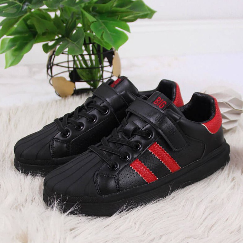 Kardborrebandskor Big Star Jr GG374022 svart vit 2