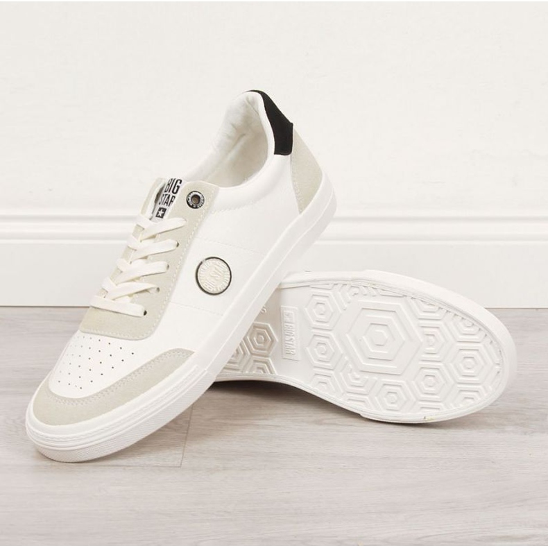 Lågt ekoläder Big Star M II174009 vita sneakers 1